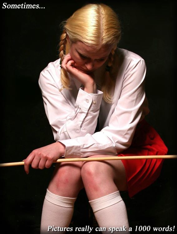 Schoolgirl Caned