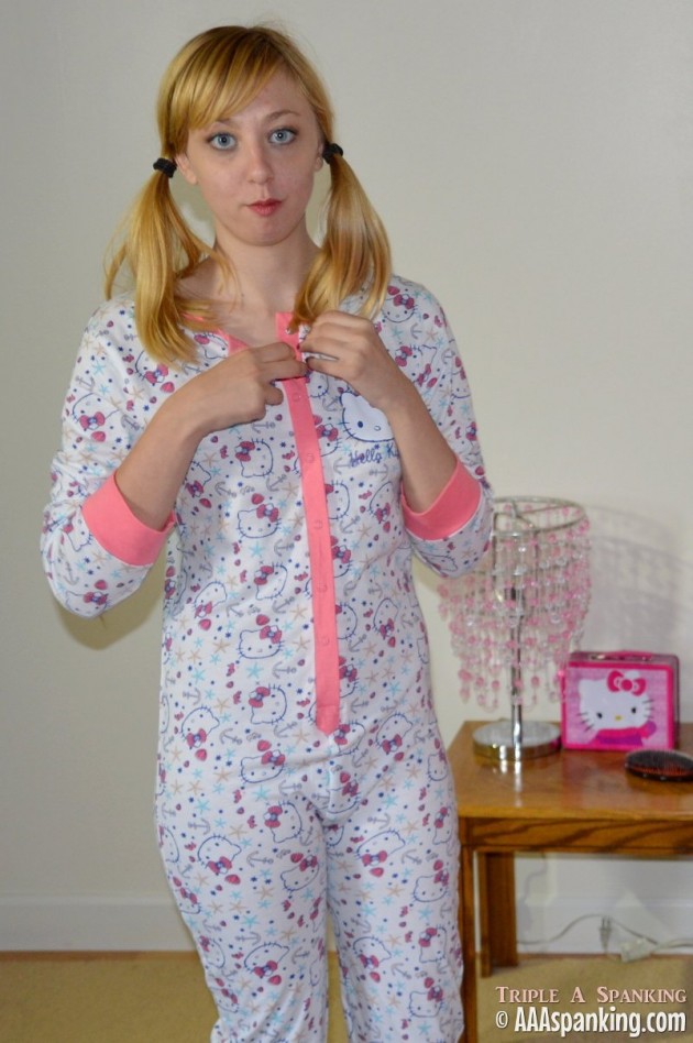 Mandie Rae in pajamas PJs