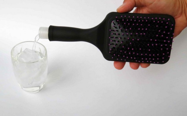 Triple use hairbrush for your weekend away. Drink Groom Punish!
