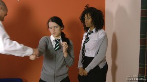 tearful hand strapping