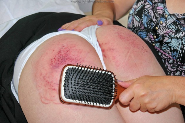 Hairbrush spanking
