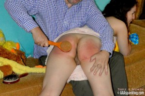 bathbrush spanking