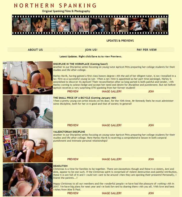 northern spanking - runner up best site 2017